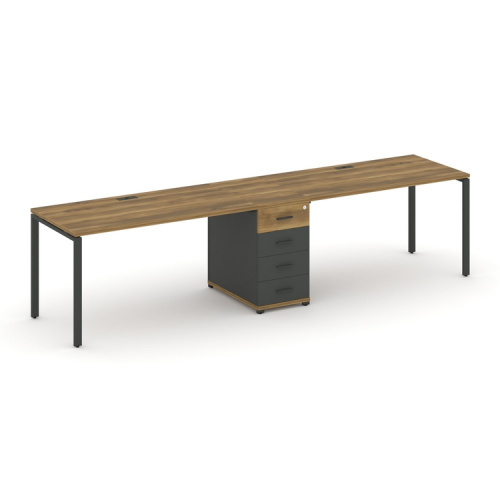 Бенч-система на 2 места с 1 опорной тумбой Concept CN.ORS-401