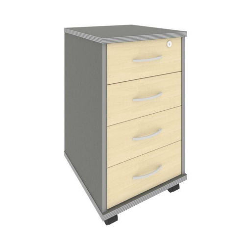 Тумба подкатная на 3 ящика с фолдингом Riva А.ТМ-4F Тумба подкатная на 3 ящика с фолдингом Riva А.ТМ-4F