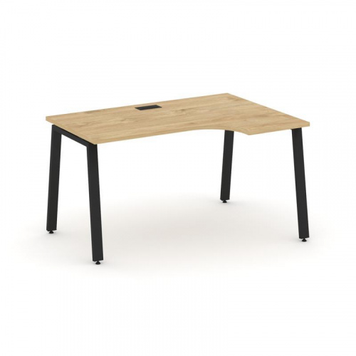 Style Project Стол рабочий эргоном. SN-6A.SPA-021(R) Белый/Металл Антрацит 1380*800/980*750 фото 11