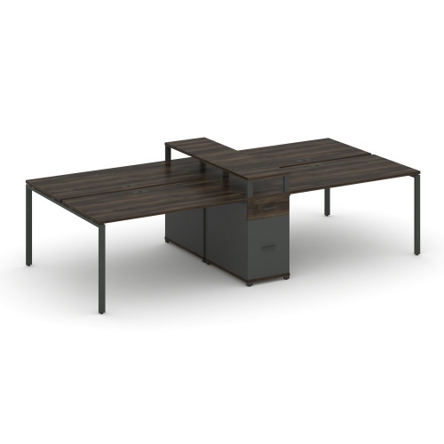 Бенч-система на 4 места с 1 опорной тумбой Concept CN.DRS-440 фото 3