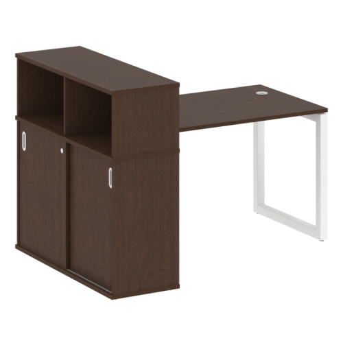 Стол офисный с шкафом-купе на О-обр. м/к Metal System Quattro 50БО.РС-СШК-3.2 фото 10