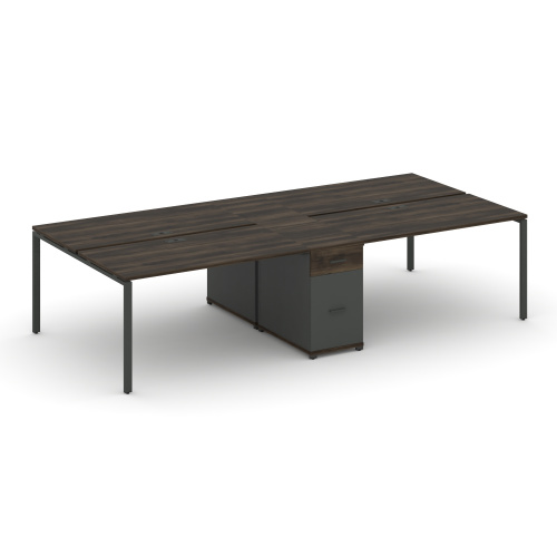 Бенч-система на 4 места с 1 опорной тумбой Concept CN.DRS-424 фото 3