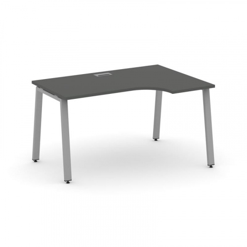 Style Project Стол рабочий эргоном. SN-6A.SPA-021(R) Белый/Металл Антрацит 1380*800/980*750 фото 6