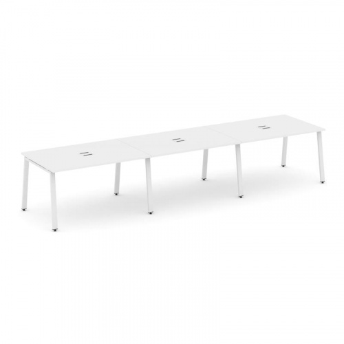 Style Project Стол переговорный SN-6A.SPRG-024 Дуб Наварра/Металл Белый 4740*980*750 фото 19