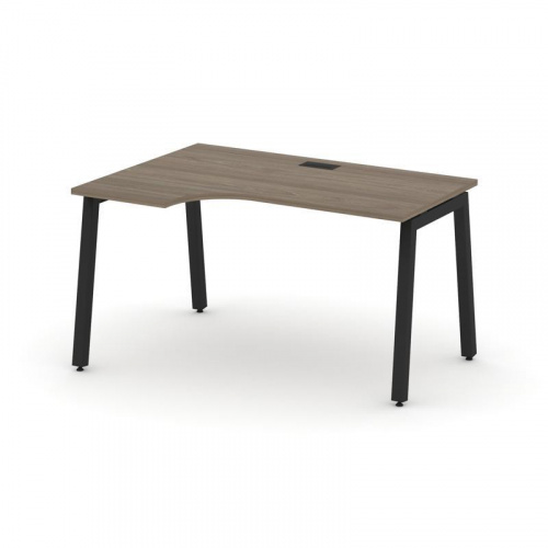 Style Project Стол рабочий эргоном. SN-5A.SPA-021(L) Дуб Табак/Металл Белый 1380*800/980*750 фото 7