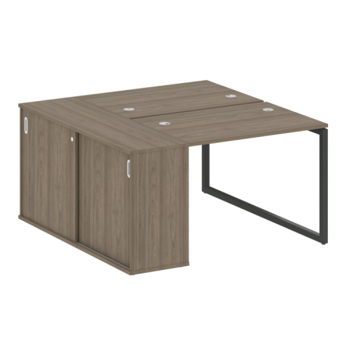 Бенч-система с шкафом-купе на О-обр. м/к Metal System Quattro 40БО.РС-СШК-1.1