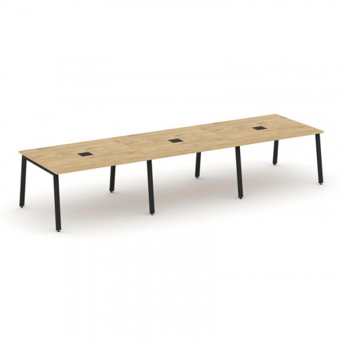 Style Project Стол переговорный SN-6A.SPRG-052 Дуб Наварра/Металл Антрацит 3540*1180*750 фото 9