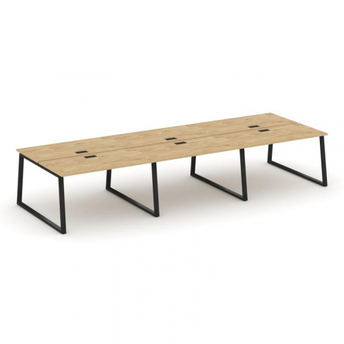 Style Project Рабочая станция 2-х сторон. SN-6T1.DRS-062 Акация Лорка/Металл Антрацит/Заглушка Пласт