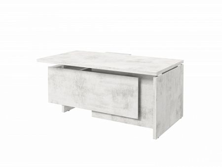 Стол с опорной тумбой FI-117R.DD Хромикс белый