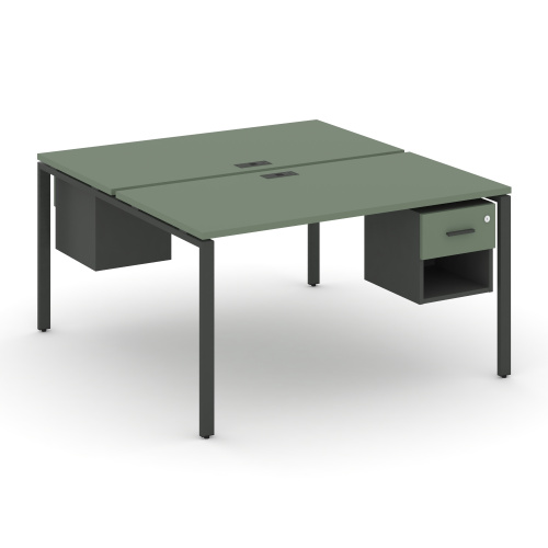 Бенч-система на 2 места с подвесными тумбами Concept CN.DRS-119 фото 2