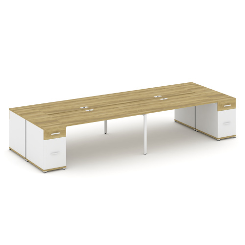 Бенч-система на 4 места с 2 опорными тумбами Concept CN.DRS-432 фото 11