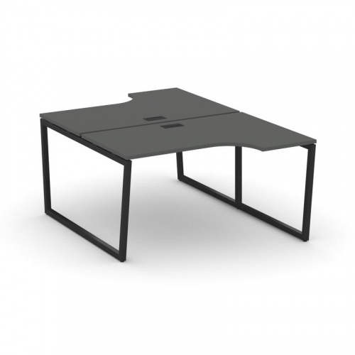 Style Project Рабочая станция эргоном. SN-4T2.DRPA-022 Акация Лорка/Металл Антрацит/Заглушка Пластик фото 4