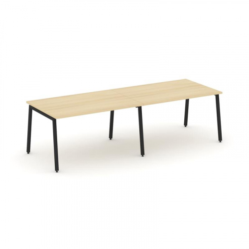 Style Project Стол переговорный SN-4A.SPRG-013.3 Тиквуд Светлый/Металл Белый 2760*980*750 фото 4 Style Project Стол переговорный SN-4A.SPRG-013.3 Тиквуд Светлый/Металл Белый 2760*980*750 фото 4