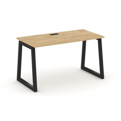 Style Project Стол письменный SN-5T1.SP-004 Акация Лорка/Металл Антрацит/Заглушка Пластик Черный 158