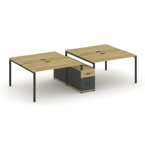 Бенч-система на 4 места с опорной тумбой Concept CN.DRS-314 фото 4