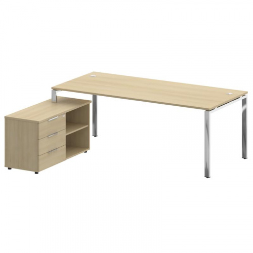 Стол руководителя с тумбой Metal System Direct БГ.СРТ-6.9 (L) фото 4