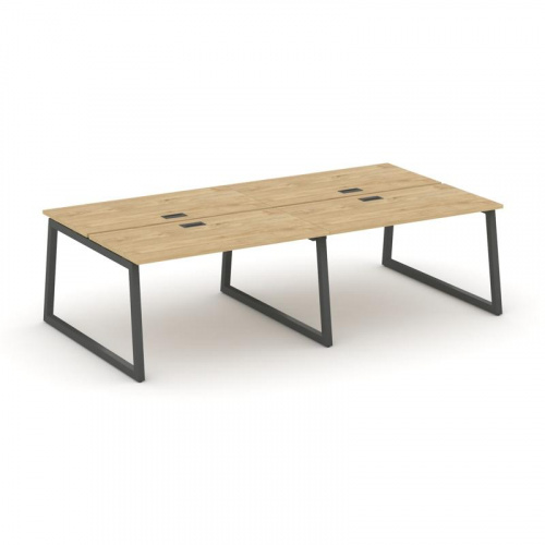 Style Project Рабочая станция 2-х сторон. SN-5T1.DRS-052 Акация Лорка/Металл Антрацит/Заглушка Пласт фото 22