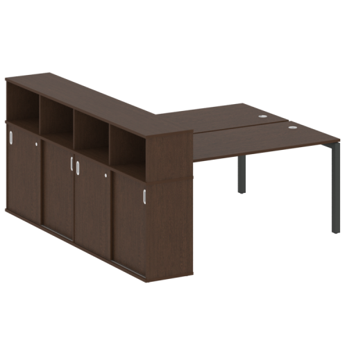 Бенч-система с шкафом-купе на П-обр. м/к Metal System Quattro 50БП.РС-СШК-4.4 фото 12 Бенч-система с шкафом-купе на П-обр. м/к Metal System Quattro 50БП.РС-СШК-4.4 фото 12