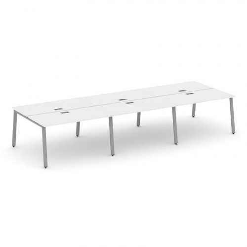 Style Project Рабочая станция 2-х сторон. SN-6A.DRS-061 Дуб Наварра/Металл Белый 2940*1232*750 фото 5