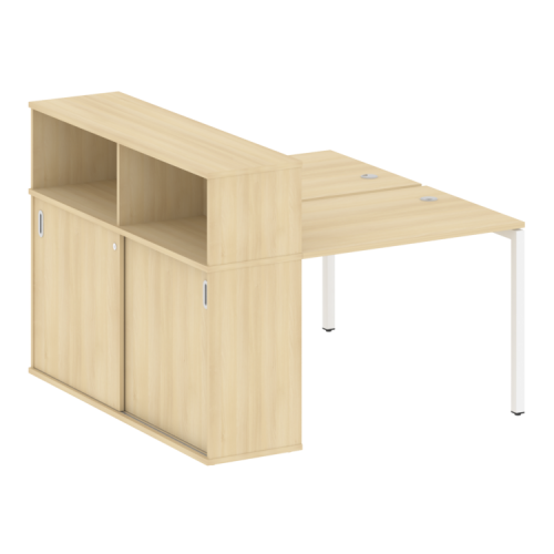 Бенч-система с шкафом-купе на П-обр. м/к Metal System Quattro 40БП.РС-СШК-2.1 фото 10