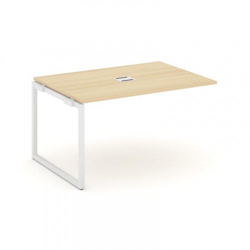 Style Project Проходной наб. элем. перег. стола SN-4O.NSPRG-001 Дуб Наварра/Металл Белый 980*980*750 фото 15