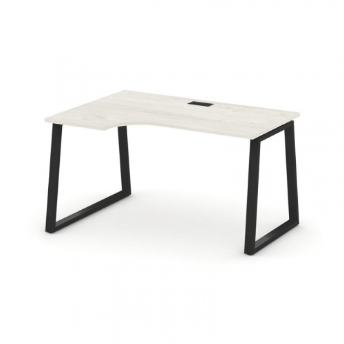 Style Project Стол рабочий эргоном. SN-6T1.SPA-022(L) Акация Лорка/Металл Антрацит/Заглушка Пластик фото 5