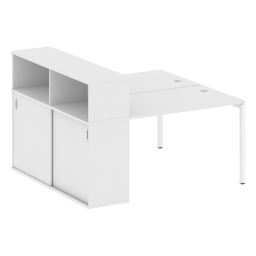 Бенч-система с шкафом-купе на П-обр. м/к Metal System Quattro 40БП.РС-СШК-2.2 фото 12