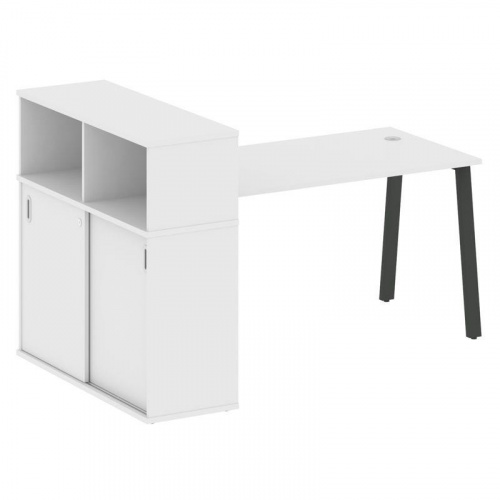 Стол письменный с шкафом-купе на А-обр. м/к Metal System БА.РС-СШК-3.3 фото 15