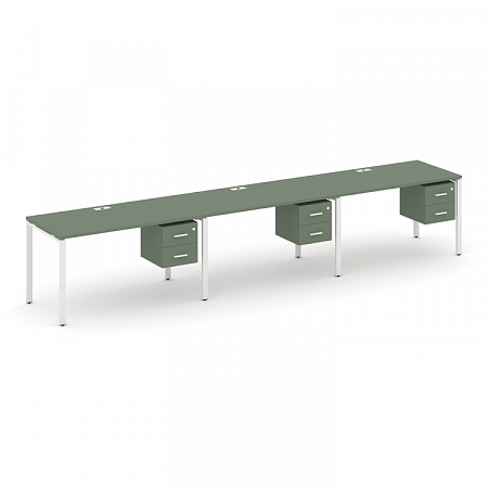 Бенч-система на 3 места с подвесными тумбами Concept CN.ORS-134