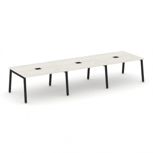 Style Project Стол переговорный SN-5A.SPRG-054 Акация Лорка/Металл Белый 4740*1180*750 фото 5 Style Project Стол переговорный SN-5A.SPRG-054 Акация Лорка/Металл Белый 4740*1180*750 фото 5