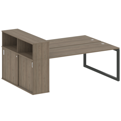 Бенч-система с шкафом-купе на О-обр. м/к Metal System Quattro 50БО.РС-СШК-2.5