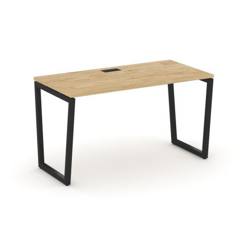 Style Project Стол письменный SN-4T2.SP-013 Акация Лорка/Металл Антрацит/Заглушка Пластик Черный 138