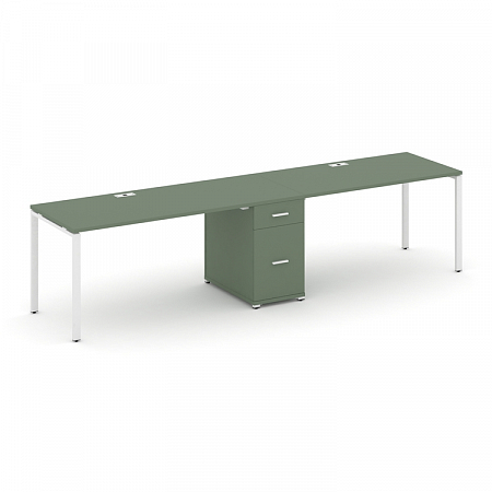 Бенч-система на 2 места с 1 опорной тумбой Concept CN.ORS-407