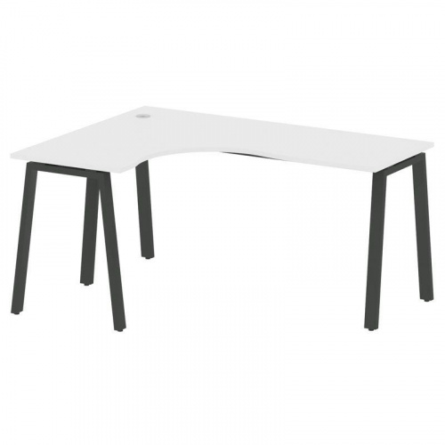 Стол офисный криволинейный Metal System БА.СА-4 (L) фото 4