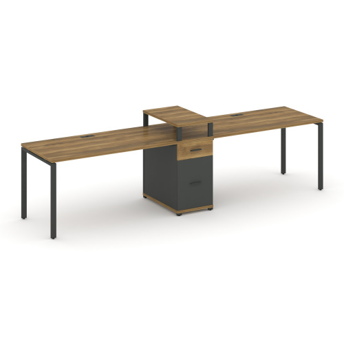 Бенч-система на 2 места с 1 опорной тумбой Concept CN.ORS-422