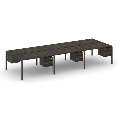 Бенч-система на 6 мест с подвесными тумбами Concept CN.DRS-154 фото 3