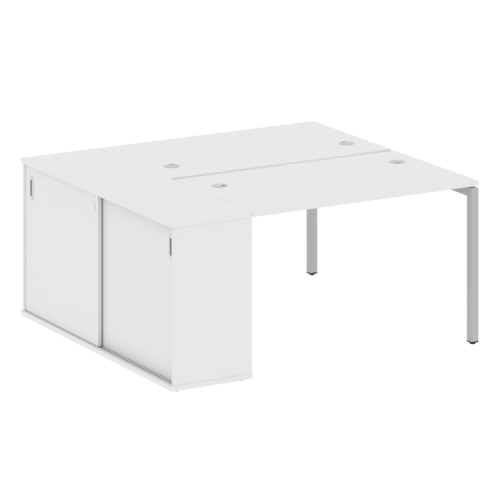 Бенч-система с шкафом-купе на П-обр. м/к Metal System Quattro 40БП.РС-СШК-1.2 фото 4