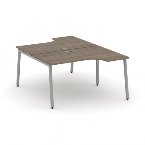 Style Project Рабочая станция эргоном. SN-4A.DRPA-011 Дуб Табак/Металл Белый 1380*1432/1992*750 фото 12