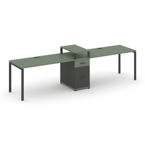 Бенч-система на 2 места с 1 опорной тумбой Concept CN.ORS-422 фото 2