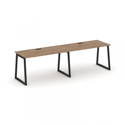 Style Project Рабочая станция 1 сторон. SN-4T1.ORS-004 Акация Лорка/Металл Антрацит/Заглушка Пластик фото 5