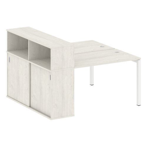 Бенч-система с шкафом-купе на П-обр. м/к Metal System Quattro 50БП.РС-СШК-2.2 фото 4