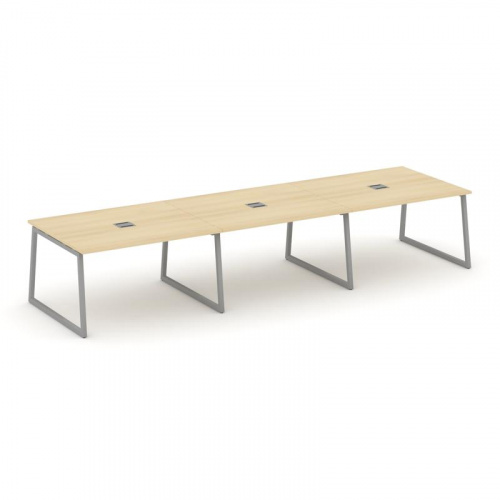 Style Project Стол переговорный SN-4T1.SPRG-053 Акация Лорка/Металл Антрацит/Заглушка Металл Антраци фото 21