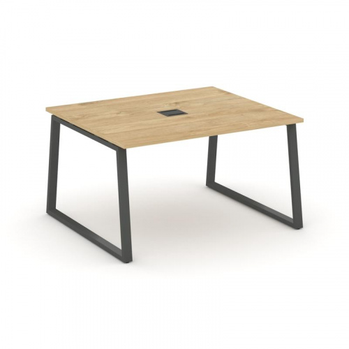 Style Project Стол переговорный SN-6T1.SPRG-032 Акация Лорка/Металл Антрацит/Заглушка Металл Антраци фото 4