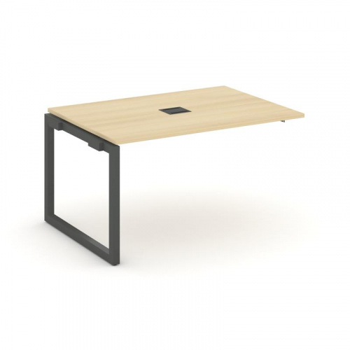 Style Project Проходной наб. элем. перег. стола SN-5O.NSPRG-001 Дуб Наварра/Металл Белый 980*980*750 фото 26