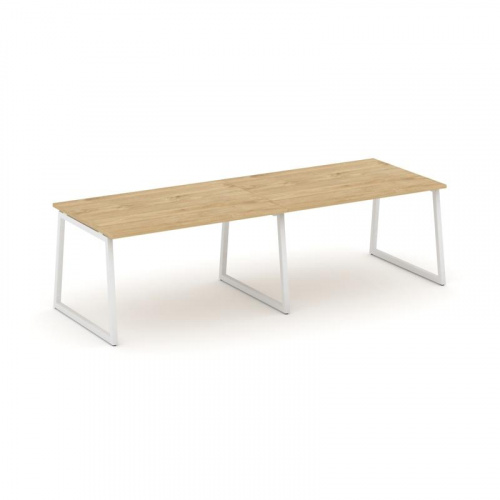 Style Project Стол переговорный SN-4T1.SPRG-012.3 Акация Лорка/Металл Антрацит 2360*980*750