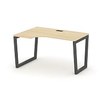 Style Project Стол рабочий эргоном. SN-5T2.SPA-011(L) Акация Лорка/Металл Антрацит/Заглушка Пластик