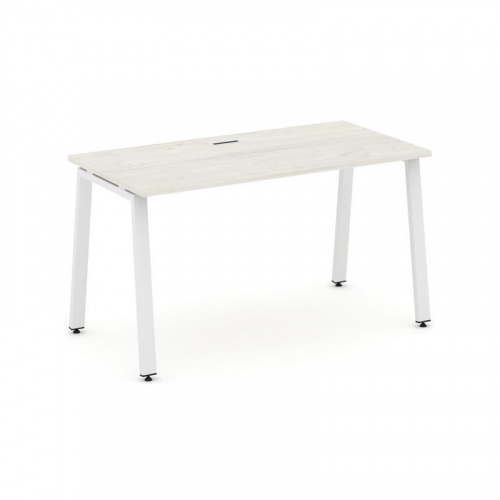 Style Project Стол письменный SN-6A.SP-013 Тиквуд Светлый/Металл Белый 1380*700*750 фото 23