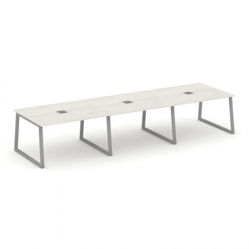 Style Project Стол переговорный SN-6T1.SPRG-054 Акация Лорка/Металл Антрацит/Заглушка Металл Антраци фото 13