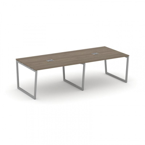 Style Project Стол переговорный SN-4T2.SPRG-043 Акация Лорка/Металл Антрацит/Заглушка Металл Антраци фото 13