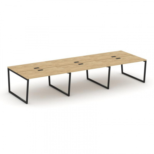 Style Project Рабочая станция 2-х сторон. SN-4T2.DRS-062 Акация Лорка/Металл Антрацит/Заглушка Пласт